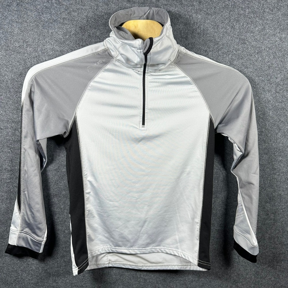 SportHill Swift Mens Small‎ 1/4 Zip Pullover Grey Athletic Jacket Gray RN97262